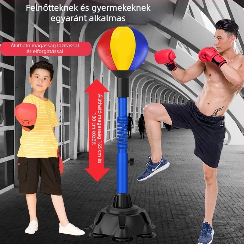 Függőleges boksz gyorsasági labda reakciócéllal, otthoni használatra, felnőtteknek és gyerekeknek, fitnesz eszköz