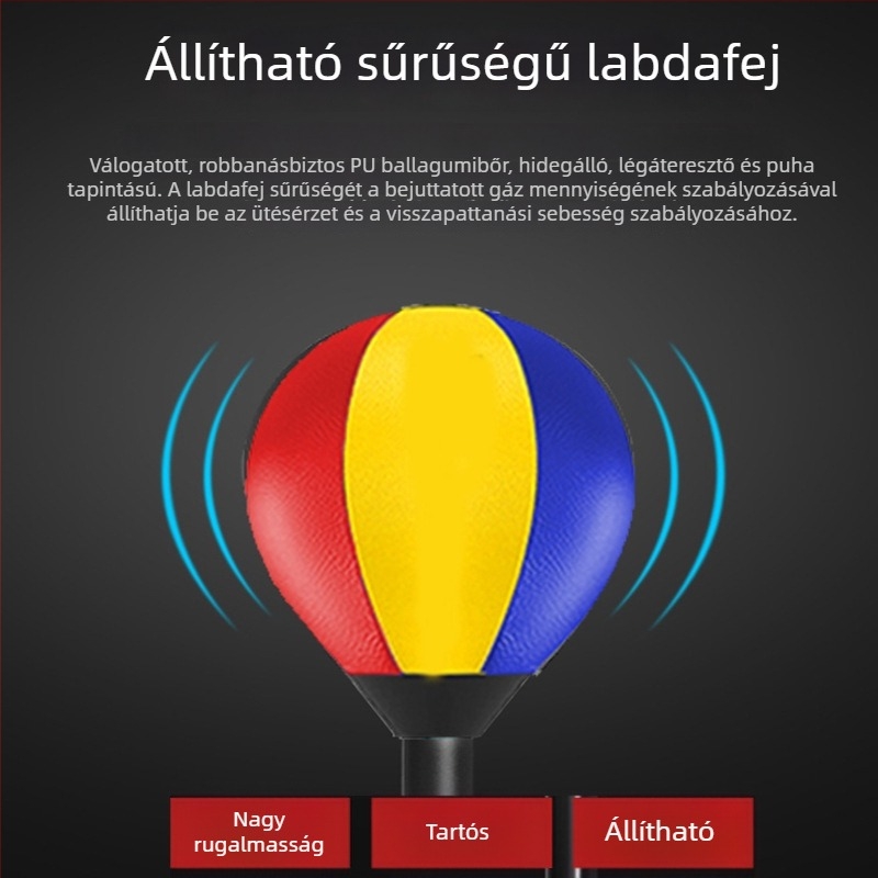 Függőleges boksz gyorsasági labda reakciócéllal, otthoni használatra, felnőtteknek és gyerekeknek, fitnesz eszköz