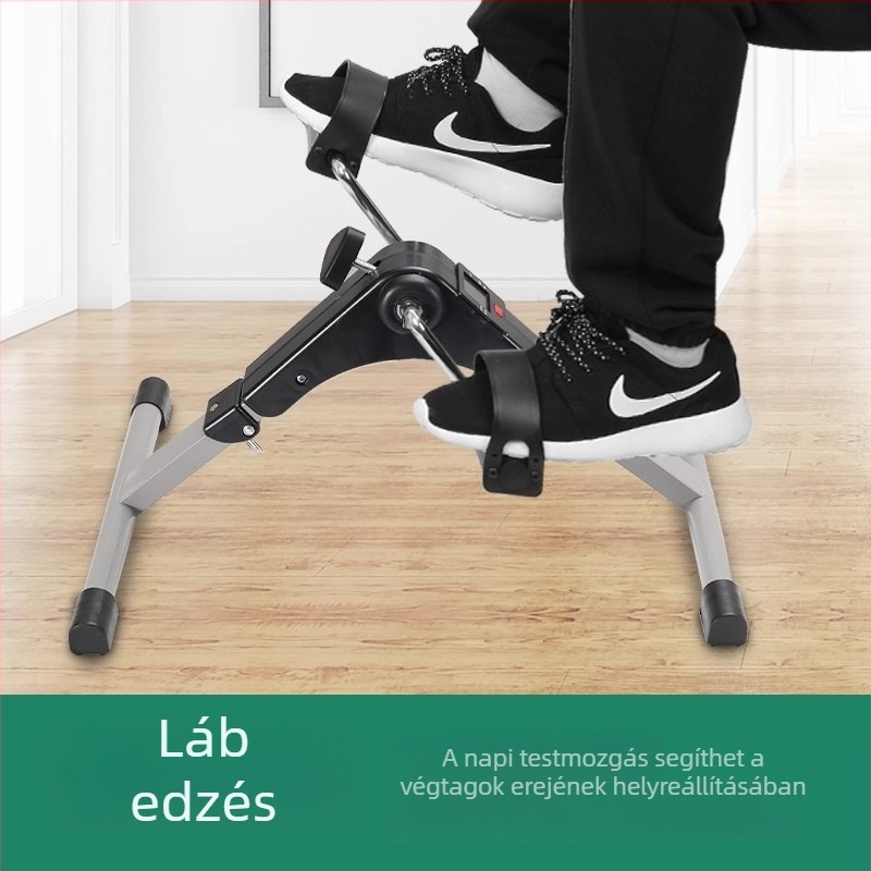 Kompakt összecsukható pedálos edző hidraulikus ellenállással felső- és alsó végtagok rehabilitációjához
