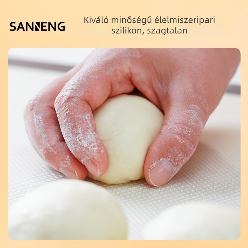 Silikon hálós, lélegző sütőmat SN0491 – magas hőmérsékletnél tapadásmentes gyúródeszka SN0480