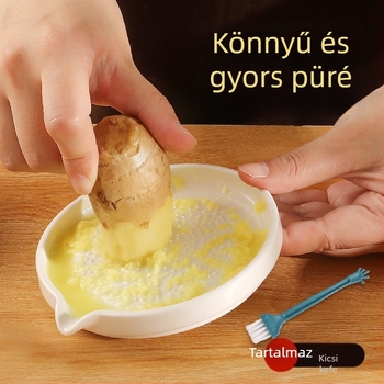 Kerámia gyömbér és fokhagyma őrlő – multifunkcionális konyhai eszköz gyömbérpaszta, fokhagyma paszta és gyümölcspüré készítéséhez