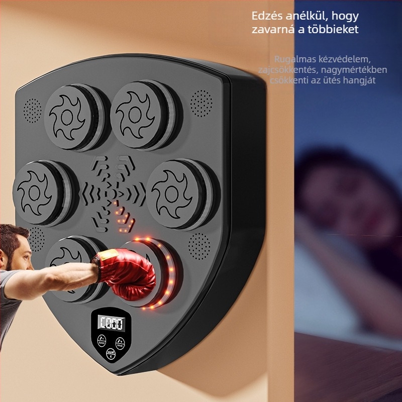 Otthoni interaktív elektronikus célfal bokszhoz és sanda edzéshez