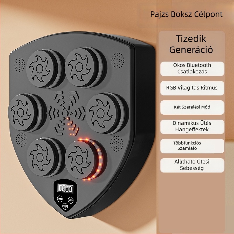 Otthoni interaktív elektronikus célfal bokszhoz és sanda edzéshez
