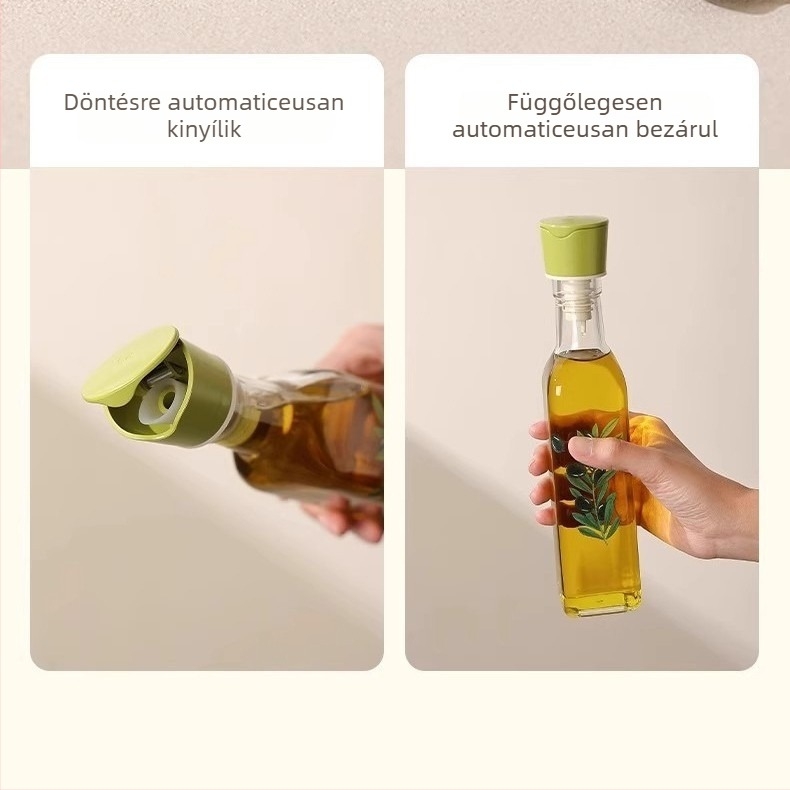 Automatikus olajöntő porvédő sapkával – konyhai használatra