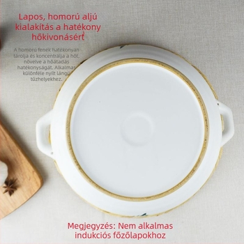Extra-nagy hőálló kerámia edény hot pot főzéséhez, otthoni használatra, sertés gyomor és csirke leves számára, gáztűzhelyhez kompatibilis
