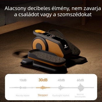 Kompakt otthoni elliptikus tréner idős korban edzésre és rehabilitációra, csendes, többfunkciós edzőgép lábgyakorlatokhoz.