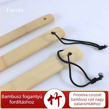 Bambusz palacsinta készítő készlet: forgó- és sütőlapok