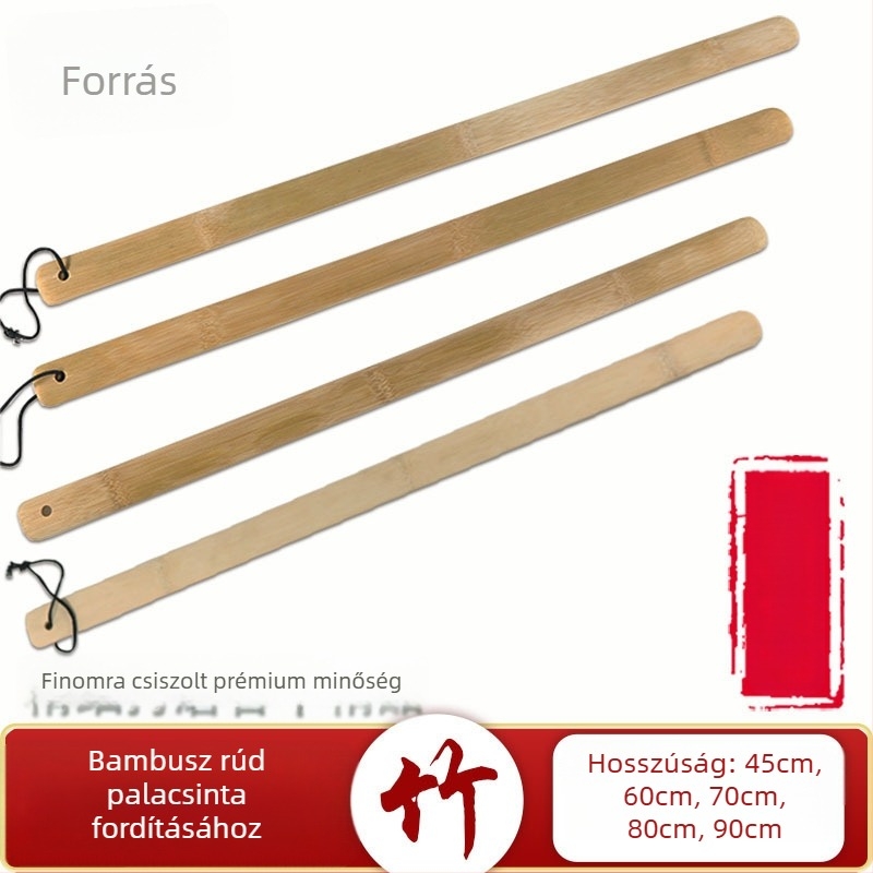 Bambusz palacsinta készítő készlet: forgó- és sütőlapok