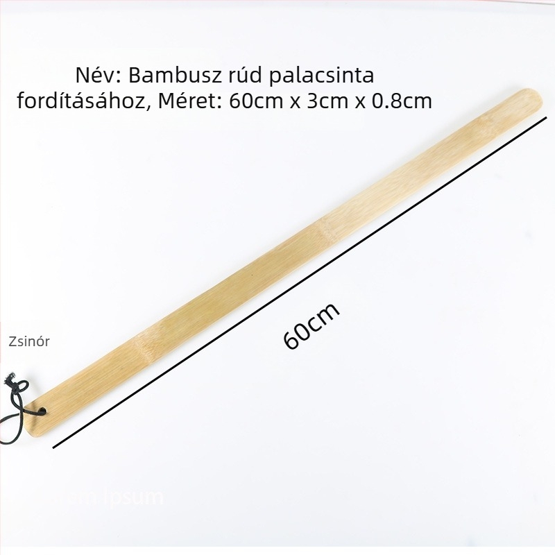 Bambusz palacsinta készítő készlet: forgó- és sütőlapok