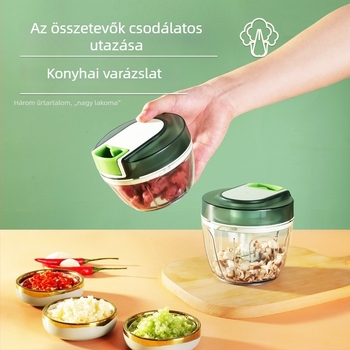 Kézi fokhagyma prés és húsdaráló, burgonya- és tökpüré készítő, bébiételekhez való készülék, multifunkcionális töltés és darálás