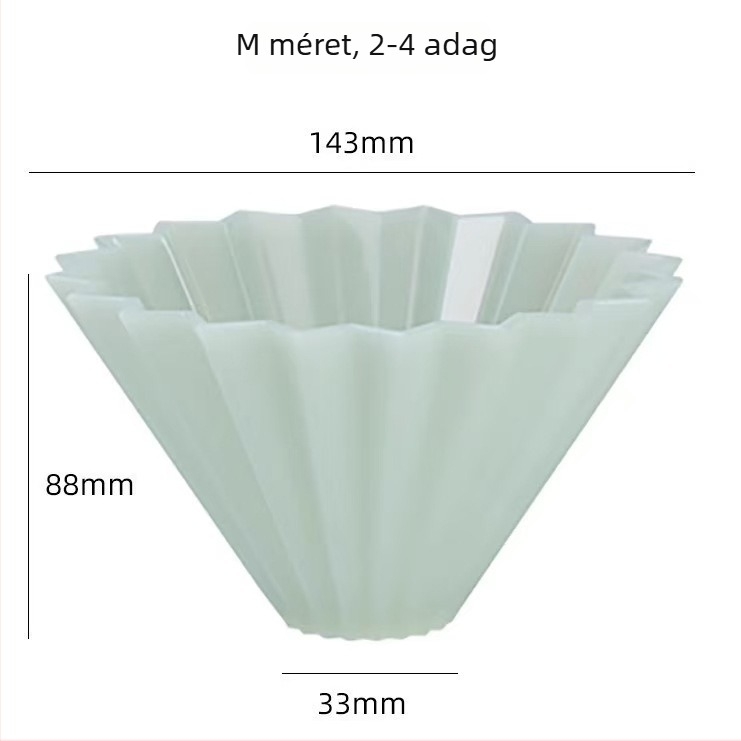 Origami Air rezinből készült káveszűrő pohár, V60 csepegtető készlet