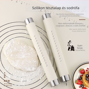 Élelmiszer-minőségű folyékony szilikon tészta matrac, vastagabb, tapadásmentes és csúszásmentes, nyújtáshoz és sütéshez.