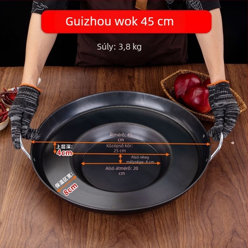 Tapadásmentes serpenyő sült krumplihoz – lapos grill serpenyő