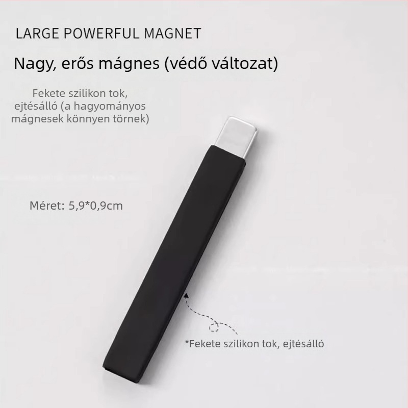 Nagy mágneses manikűr eszköz – hosszú, erős magnet, esés- és törés elleni védelem, Cat-Eye francia mágnes körmök díszítésére