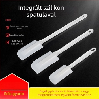 Egy darabból álló szilikon spatula tortakrémhez, puha spatula, nagy méret