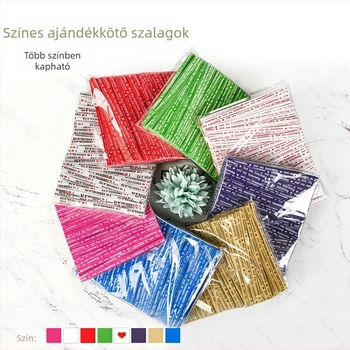 Színes drótos csomagoló zacskók sütéshez — kenyér- és pirítós zacskók, kraftpapír, élelmiszerzáró szalagok