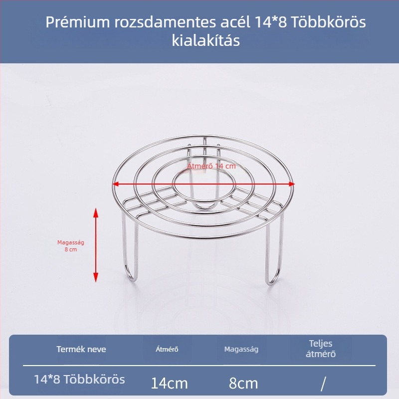 304 rozsdamentes acél háromszög alakú pároló rács, nem mágneses, háromlábú állvány, multifunkcionális pároló rács