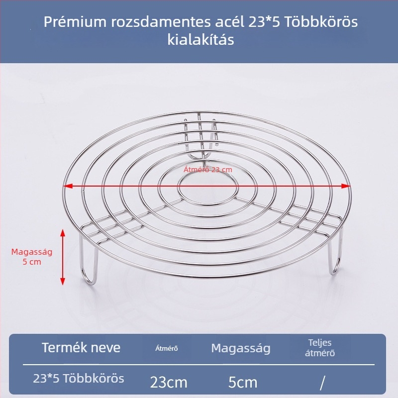 304 rozsdamentes acél háromszög alakú pároló rács, nem mágneses, háromlábú állvány, multifunkcionális pároló rács