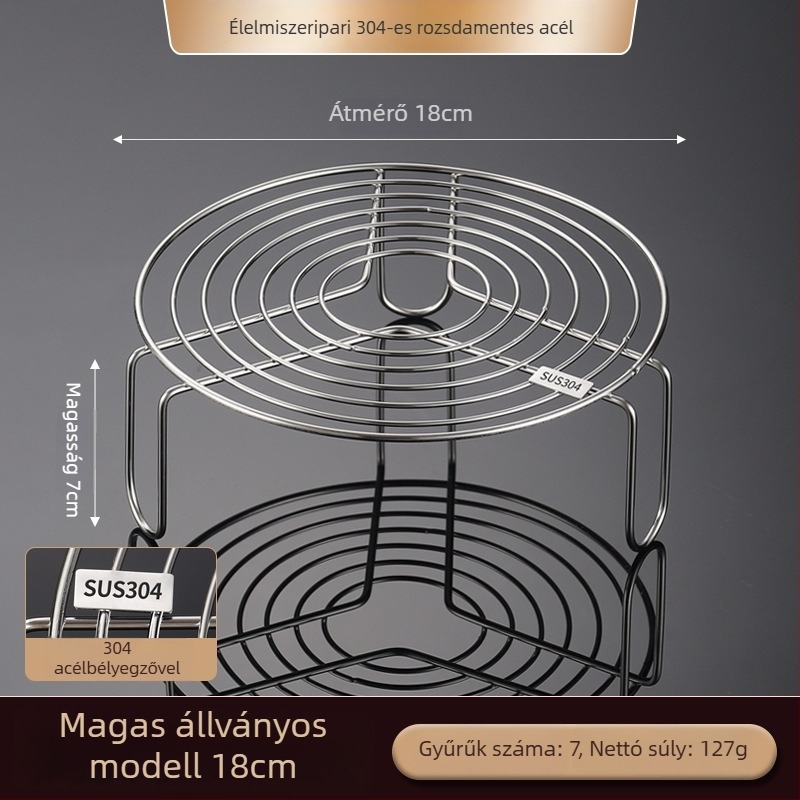 Rozsdamentes acél gőzölő rács nyomásfőzőkhöz és gőzölőkhöz