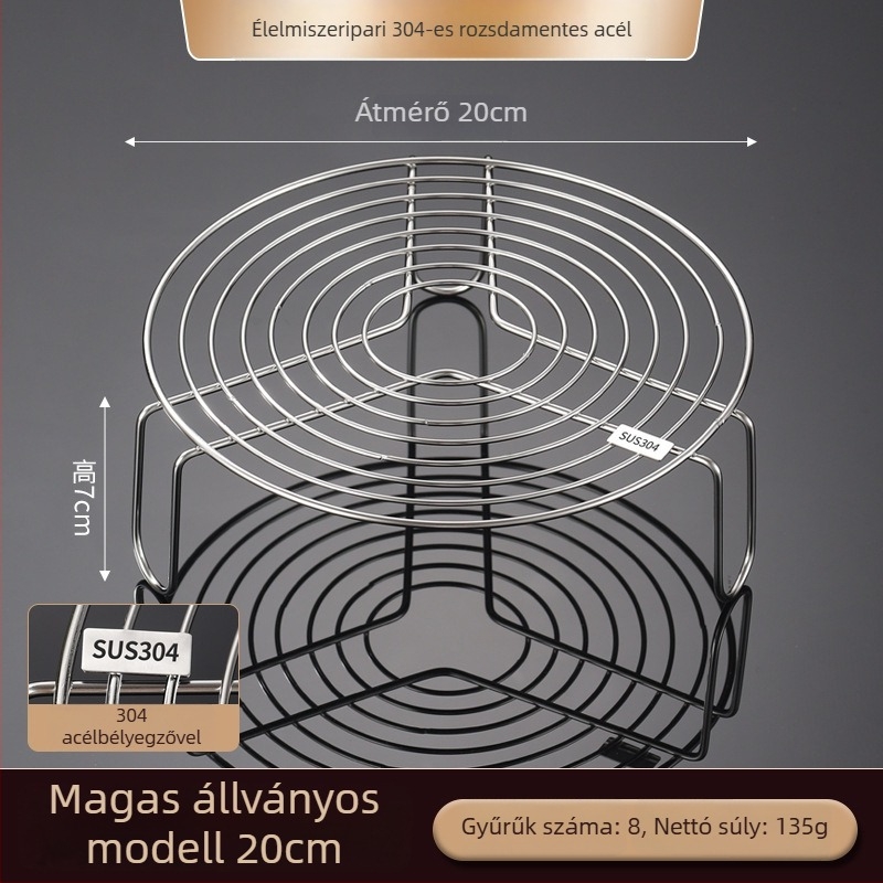 Rozsdamentes acél gőzölő rács nyomásfőzőkhöz és gőzölőkhöz