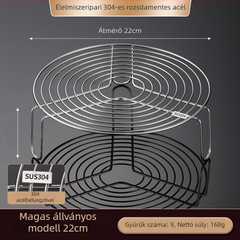 Rozsdamentes acél gőzölő rács nyomásfőzőkhöz és gőzölőkhöz