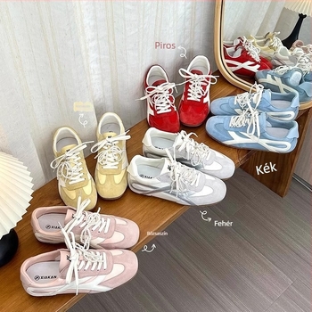 4 cm rejtett magasságot növelő női cipő, retro edzőcipő, mindennapi sportos sneaker, Forrest Gump-stílus