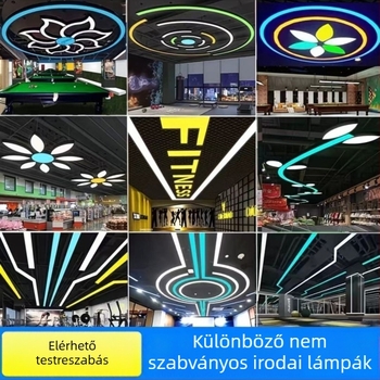 Személyre szabott LED csík fény irodákhoz és kereskedelmi terekhez, háromvédelmes kialakítás, mennyezeti rácsos függesztett lámpa