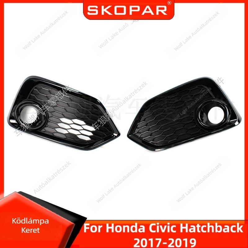 Köd lámpa keret Honda Civic Hatchback 2017–2019, Dekoratív első rács