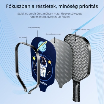 Személyre szabott kültéri pickleball ütő gyermekeknek, szülő–gyerek játékhoz, kezdőknek