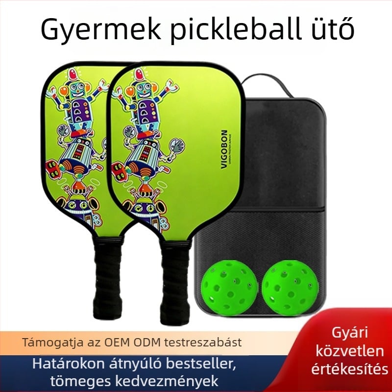 Üvegszálas pickleball ütő méhsejt mintás panellel, könnyű és hordozható kültéri sportokra