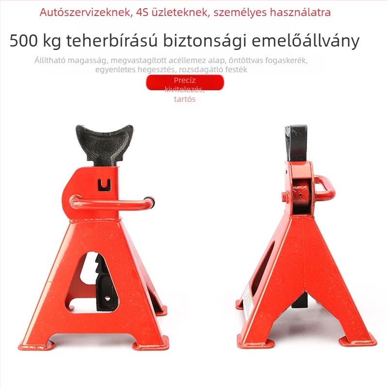 Nagy teherbírású autóemelő állvány, 3–6 tonnás kapacitás, biztonsági tartókeret