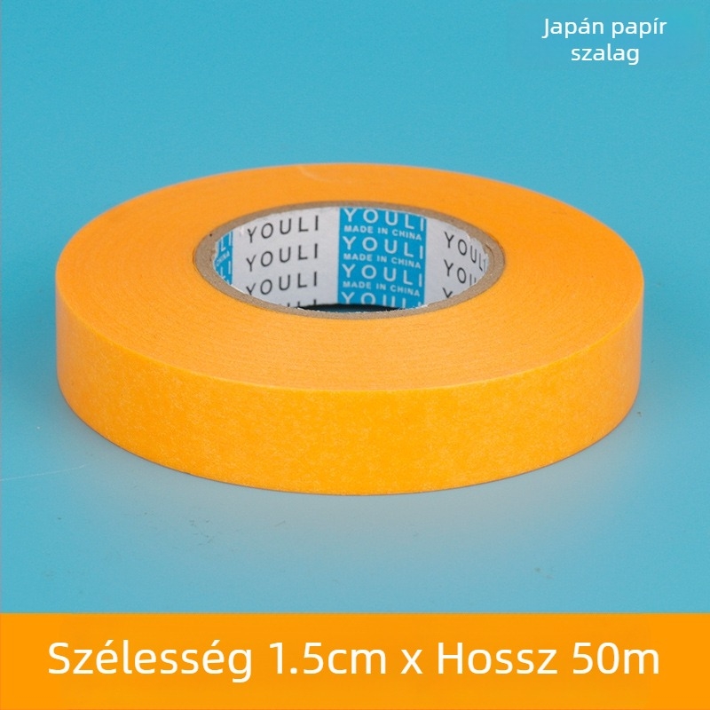 Sárga maszkoló papírszalag festéshez — maszkoló papír külső falak felületképzéséhez, színelválasztó papír