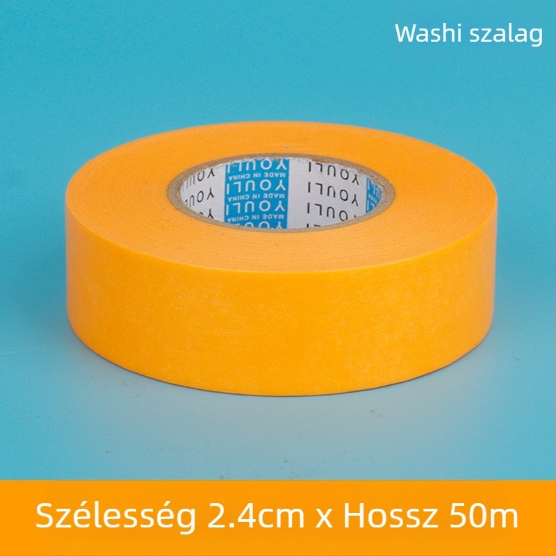 Sárga maszkoló papírszalag festéshez — maszkoló papír külső falak felületképzéséhez, színelválasztó papír