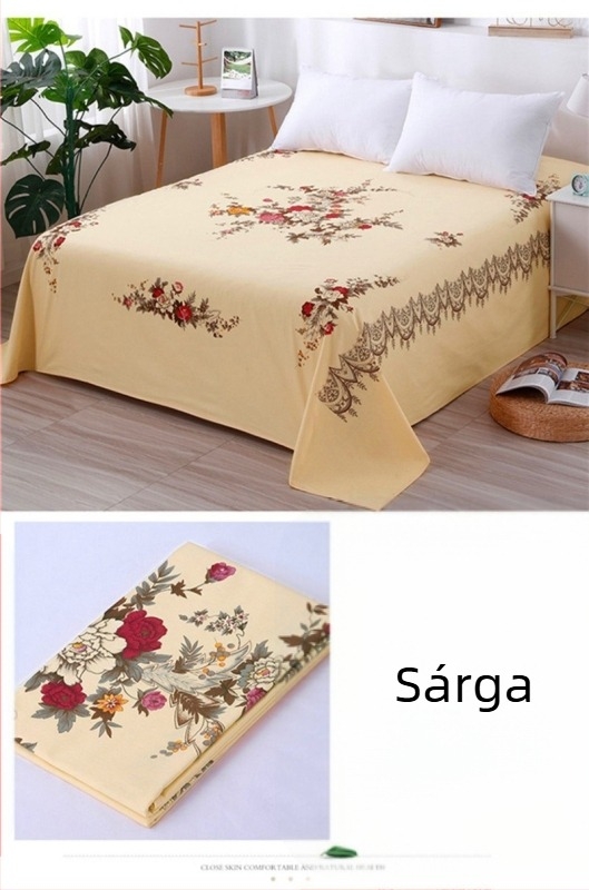 Sanghaj-stílusú vintage mintás 4-darabos ágyneműkészlet