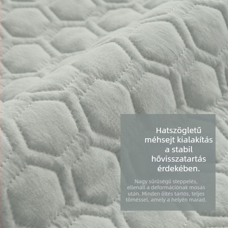 Antibakteriális steppelt matracvédő, teljes lefedés, csúszásmentes, vastagított