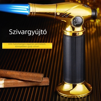 AT-502 Háromlángos hegesztőgyújtó, szélvédett, kültéri grillhez és konyhai felhasználásra