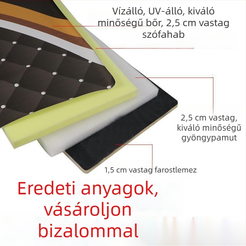 Elektromos háromkerekű ülés- és hátsó párna készlet, vízálló, UV-álló, megvastított, univerzális