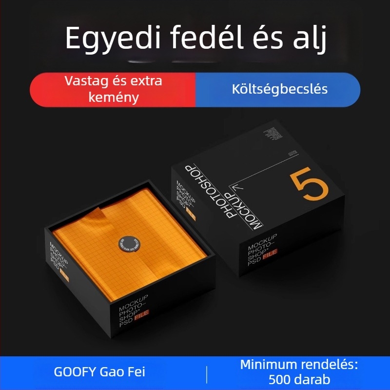 Testreszabott kozmetikai ajándékdoboz — könyv-stílusú doboz felnyíló fedéllel, kihúzható tálcával és kéthasú fedéllel