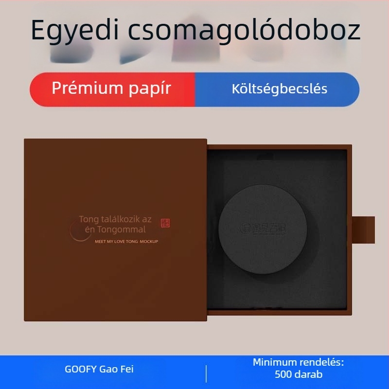 Testreszabott kozmetikai ajándékdoboz — könyv-stílusú doboz felnyíló fedéllel, kihúzható tálcával és kéthasú fedéllel