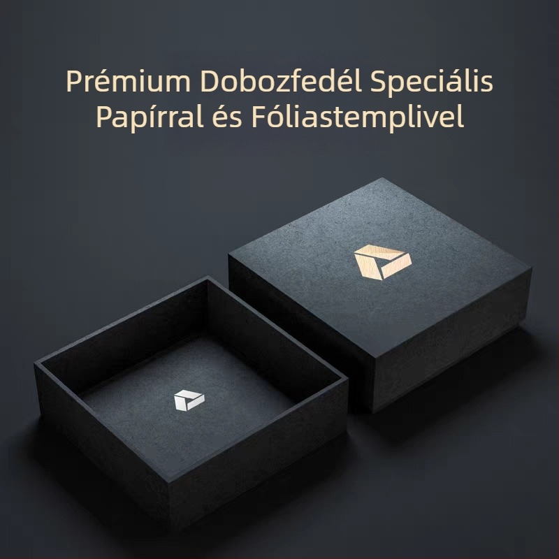 Személyre szabott ajándékdoboz fedéllel és fiókkal, felső–alsó kivitelű csomagoló doboz, kis mennyiségben elérhető