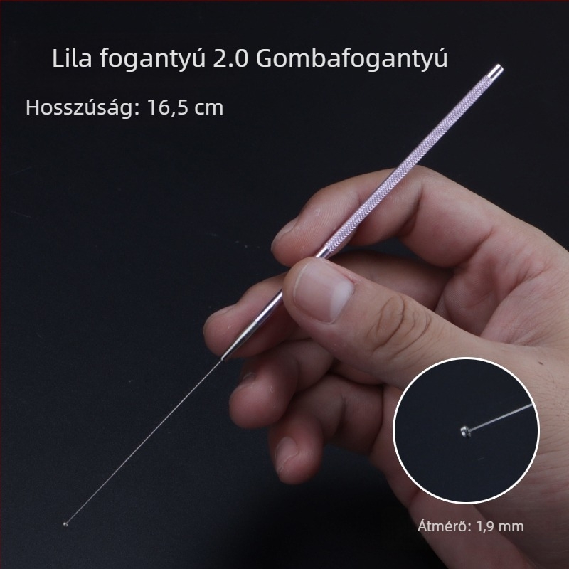 ALJ6 Professzionális fül tisztító készlet alumínium fogantyúval, nagy és kis fülkanál, gombafejű fülkanál, gyapotpálcák