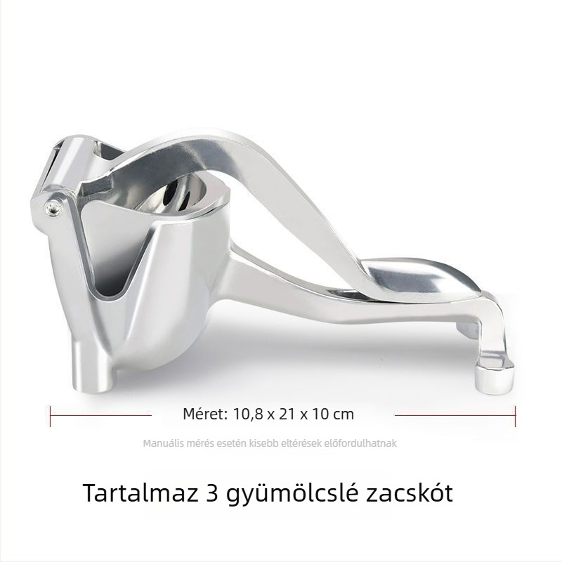 Fejlesztett kézi gyümölcsprés cukornádhoz, citromhoz, gránátalmához és narancshoz; ideális gyümölcsös teákhoz és otthoni használatra