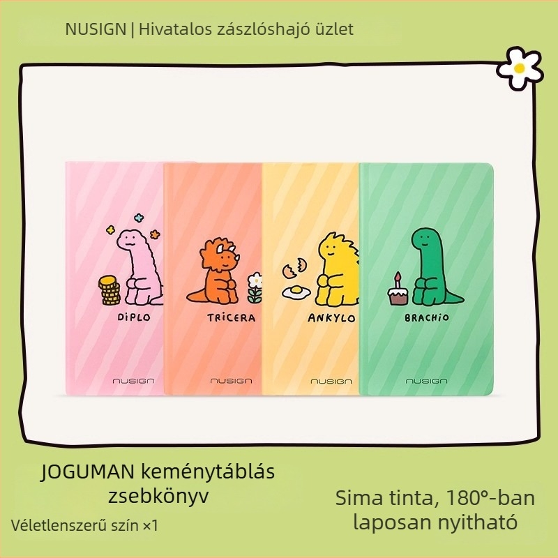 Deli Qiaoguman közös kiadású kemény kötésű zsebfüzet aranyos karikatúra mintával