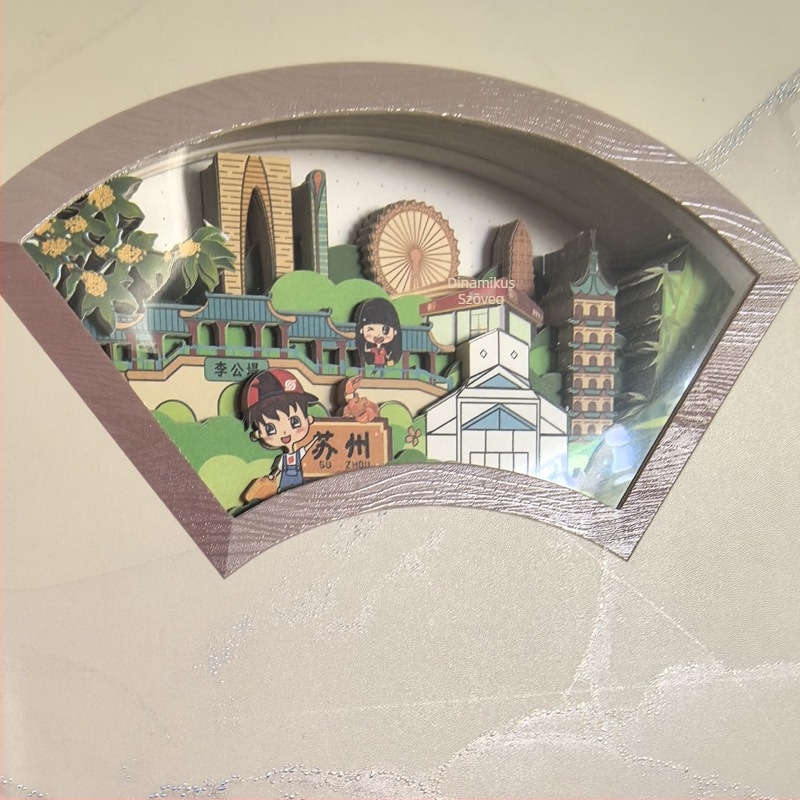 Gullburg 3D-relief kiemelt jegyzetfüzet utazásokhoz – papírvágás művészete és napló pecsételéssel
