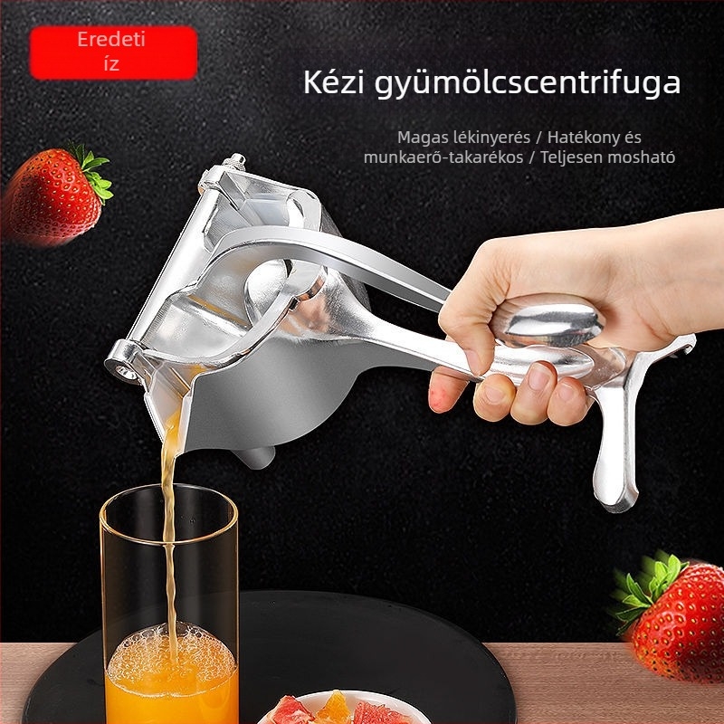 Kézi gyümölcsprés gránátalmára, citromra, narancsra és cukornádra
