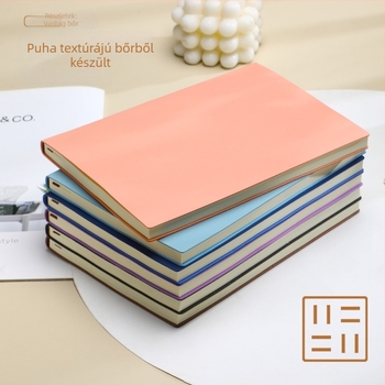 Személyre szabott A5 és B5 jegyzetfüzet, egyszerű üzleti stílusú puha PU bőr borítóval, Dowling papír 70 g/m², 100–200 oldal