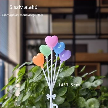 Műanyag macaron formájú, színes tortadekorációk gyerekeknek, édes sütéshez, autóba illeszthető dísz
