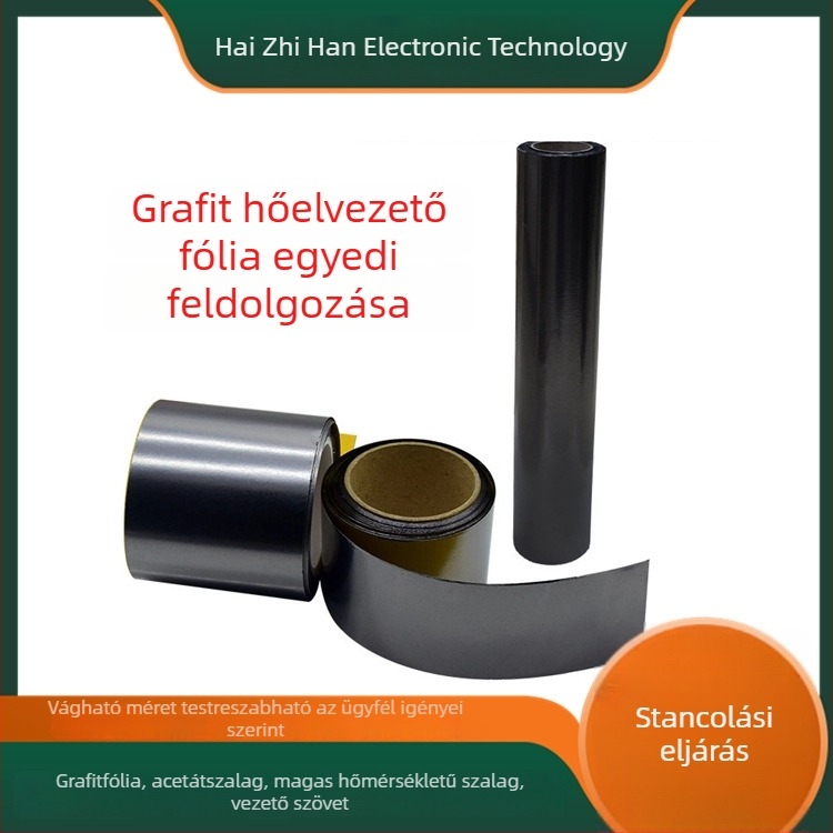 Grafén hőelvezető film LED-alkalmazásokhoz, grafitlap magas hővezető képességgel, szintetikus grafitfilm