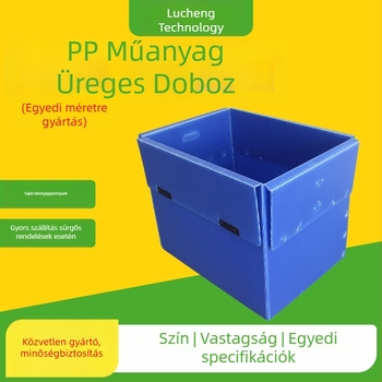 Műanyag üreges lemez doboz hullámpanellel, antistatikus, újrahasznosítható anyag