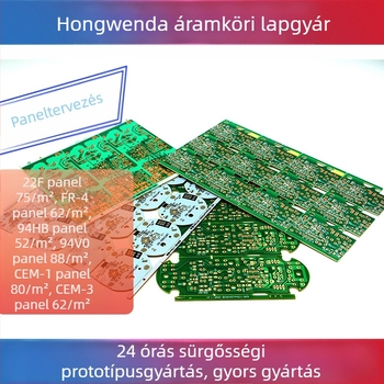 FR-4 üvegszálas PCB, kétszeres oldalú áramkör, LED-hez alumínium alapú kialakítás